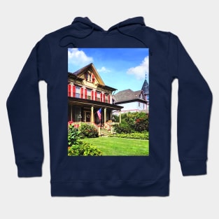 Belvidere NJ - Victorian House and Garden Hoodie